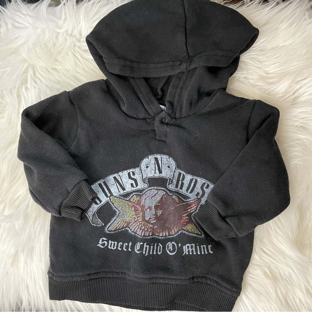 GUNS n Roses Sweet Child of Mine infant baby hoodie sweatshirt size 6-9 months